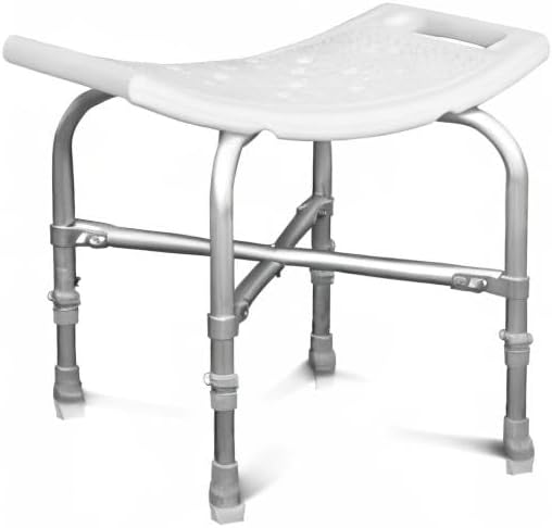 Vive Heavy Duty Shower Chair - Bariatric Bath Stool & Bathtub Seat for Inside Tub- for Elderly, Seniors, Handicap & Disabled Adults- Non-Slip, Height Adjustable, Supports 550 lbs