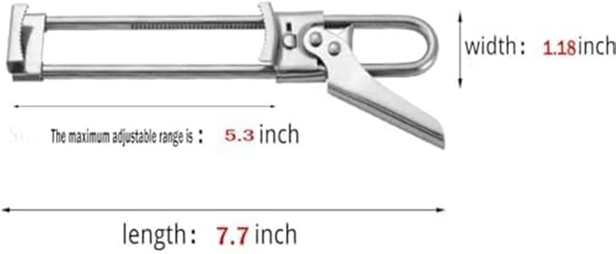 zengxiaoyun Master Jar & Bottle Opener, Adjustable Multifunctional Stainless Steel Can Opener Jar Lid Gripper, Manual,Kitchen Accessories(2Pcs)