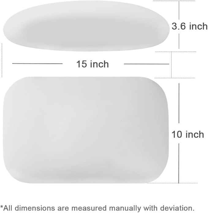 Carwales Lumbar Pillow for Chair Pad Latex Soft Lower Back Pain Relief Support for Car Seat Travel Rest Home Office Accessories Thin Brown