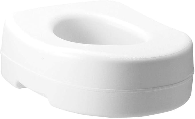 Raised Toilet Seat Carex Economy 5-1/2 Inch White 300 lbs 1/Each