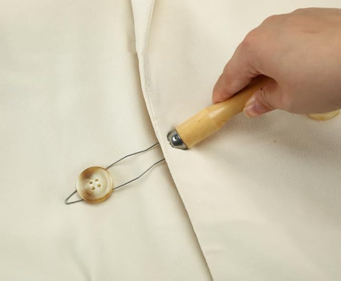 2 Pack Button Hook Dressing Aids with Zipper Pull Button Aid and Zipper Pull Helper for Button Assist Device Shirt & Coat Buttoning Aid for Elderly