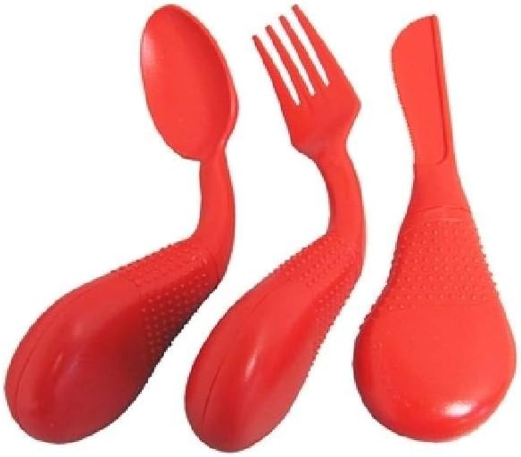 Easy Grip Utensils by LIBERTY Assistive - Easy Grip Set of Utensils: Fork, Knife, and Spoon - Adaptive Eating Aids for Users with Arthritis or Limited Dexterity