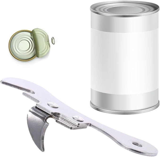 of Corkscrew Stainless Steel Compact Manual Tin Can Opener Manual Tin Can Opener Bottle Jar Beer, As Pic Shows