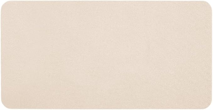 TYUU Bathroom Mat Quick Dry, Bathroom Rugs Non Slip Washable Thin Absorbent Bath Mat Fits Under Door Bathroom Floor Mat Perfect for Bath, Shower, or Sink 24"x48" Beige