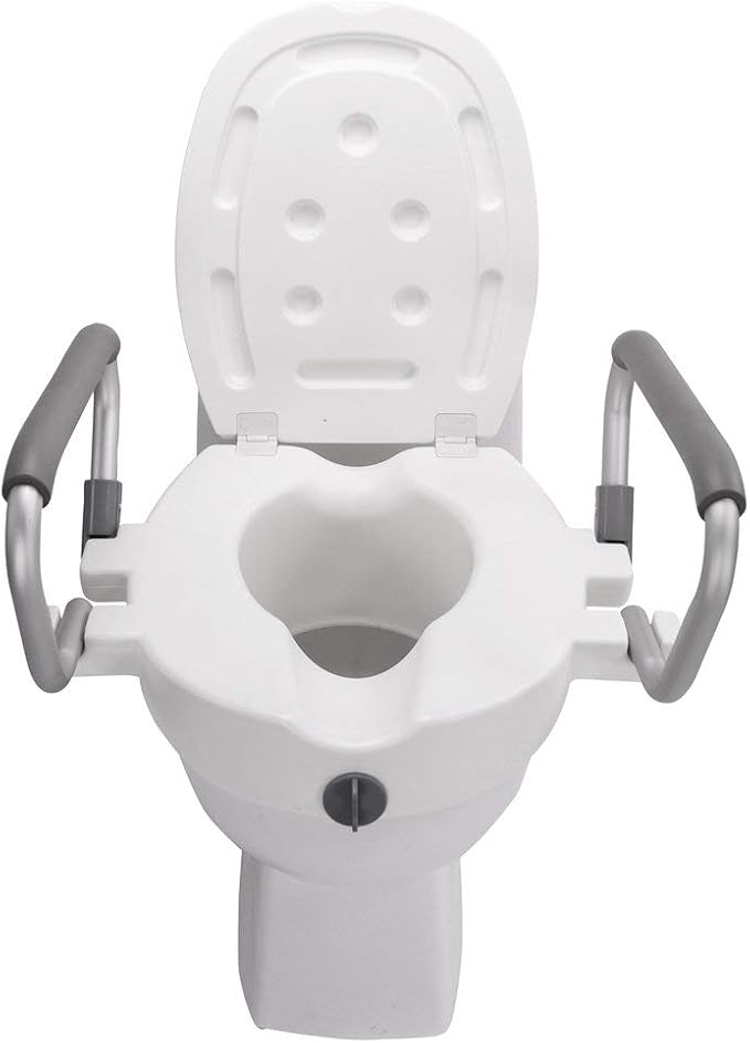 Antar AT51205 Raised Toilet Seat with Cover and Armrest 5.80 kg