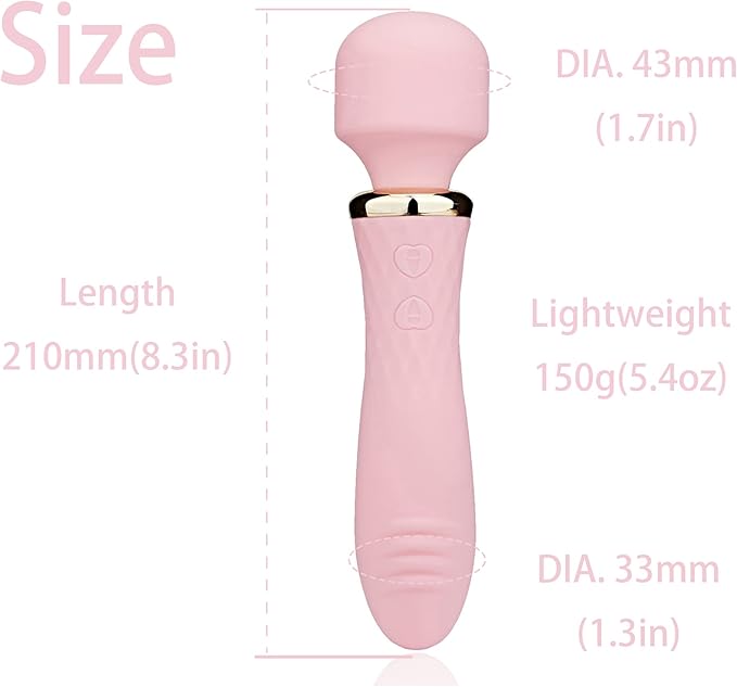 Handheld Back Massager, Electric Full Body Massager, (Pink)