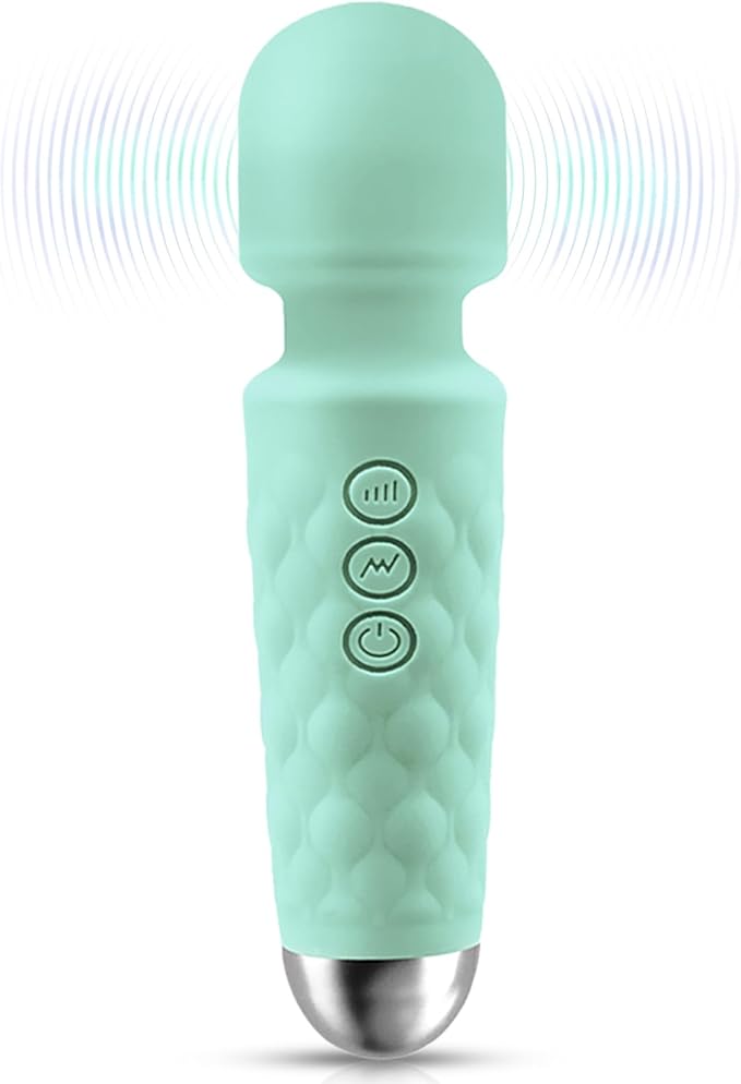 Portable Full Body Relaxation Massager-Multi-Frequency Mode Free Choice, Relieve Neck, Shoulder, Leg and Back Fatigue(Light Green)