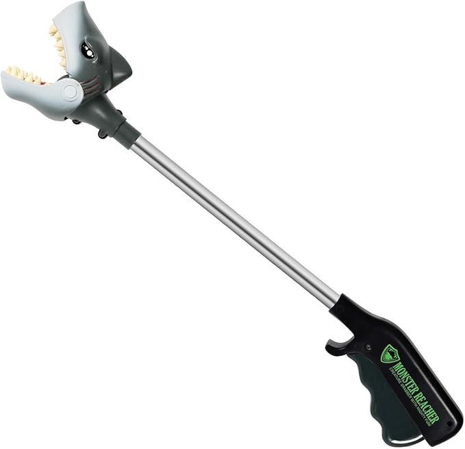 DINOBROS Shark Toy Pincher Grabber Sea Animal Toys Chomper Claw Monster Reacher Great White Shark Toys