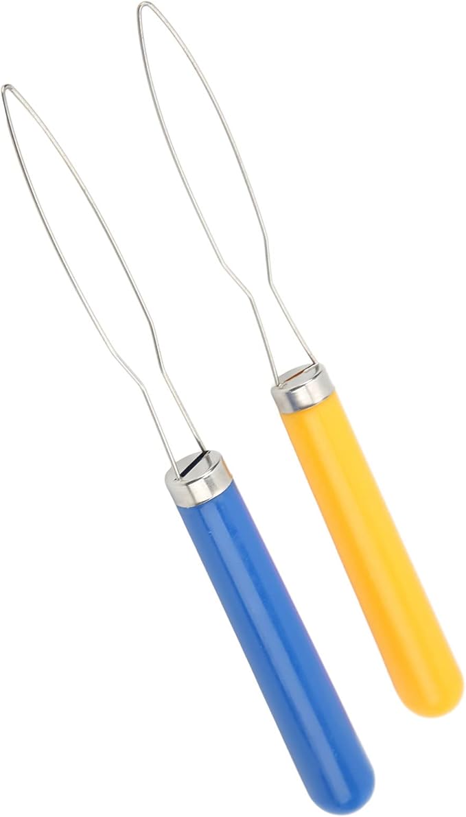 ZJchao Ergonomic Button Hook Tool for Seniors & Arthritis Users – 2-Pack Lightweight, Color-Coded, Easy-Grip Dressing Aid for Buttons, Zippers & Shoelaces