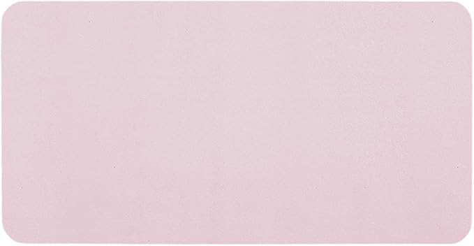 TYUU Pink Bath Mat, Bathroom Rugs Non Slip Washable Thin Absorbent Quick Dry Bath Mat Fits Under Door Bathroom Floor Mat Perfect for Bath, Shower, or Sink 24"x48" Pink
