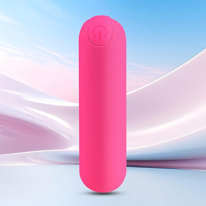 Handheld Electric Back Massager - Mini Waterproof & Rechargeable Deep Tissue Neck Massager (Red)