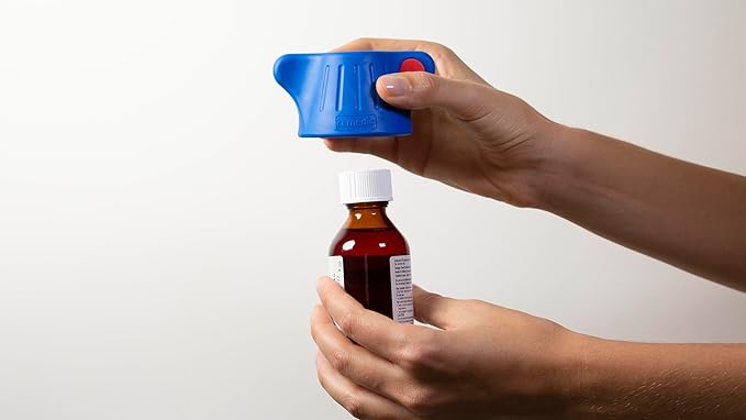 Remedic One-Hand Pill Bottle Opener with Non-Slip Mat – Easy Open Medicine Bottles for Weak Hands & Arthritis – Magnifier & LED Light for Clear Labels – Easy Grip Daily Living Aid