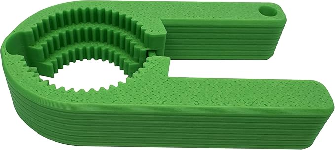 Intulon V7 Water Bottle Opener for Seniors Ergonomic Design Weak Hands Arthritis Friendly Twist Cap Remover Kitchen Gadget Handy Lightweight Utensil (Lime Green)