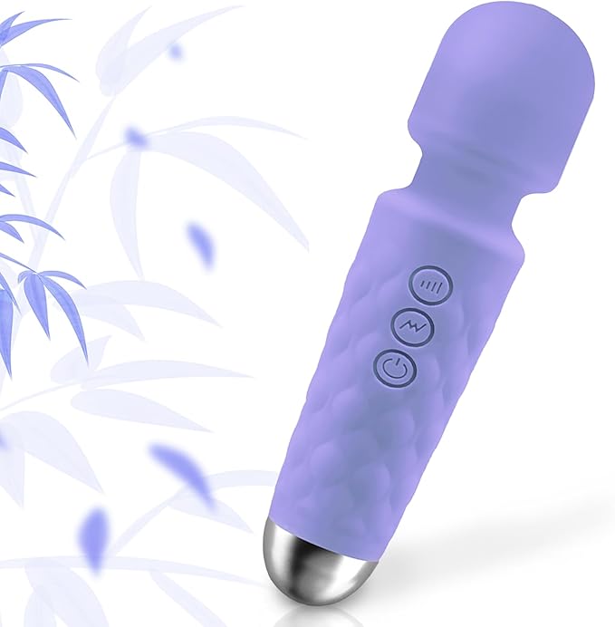 GWWJGSN Portable Full-Body Massager-Multi-Frequency Switching at Will, Durable Silicone Shell, Ultra-Convenient to Carry on outings and Trips(Lavender Purple)