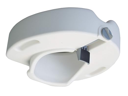 Lumex Raised Toilet Seat, 4.5" Riser, Locking Clamp, Fits Most Toilets