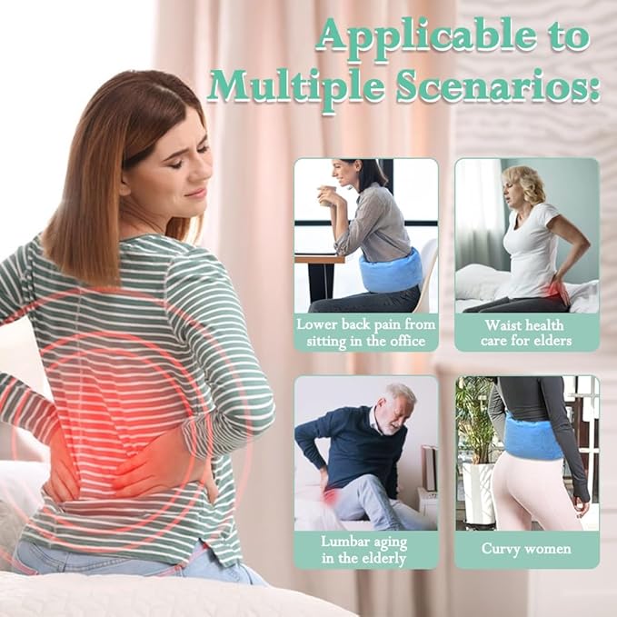 Lumbar Support Pillow for Sleeping Lower Back Sciatic Nerve Pain Relief Lumbar Roll for Office Chairs & Bed Body Pain Relief Side Sleeping Lumbar Cushion for Sciatica, Herniated Disc, Scoliosis