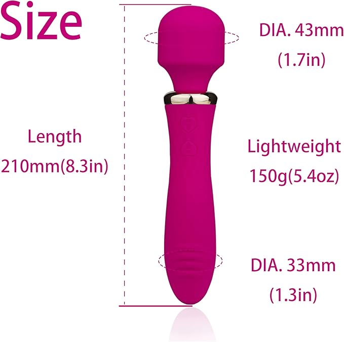 Handheld Back Massager, Electric Full Body Massager, (Red)