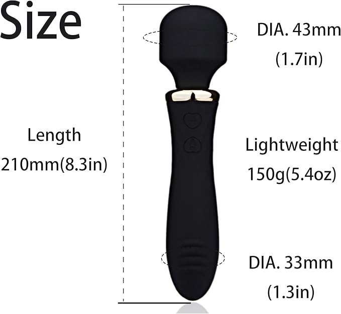 Handheld Back Massager, Electric Full Body Massager, (Black)