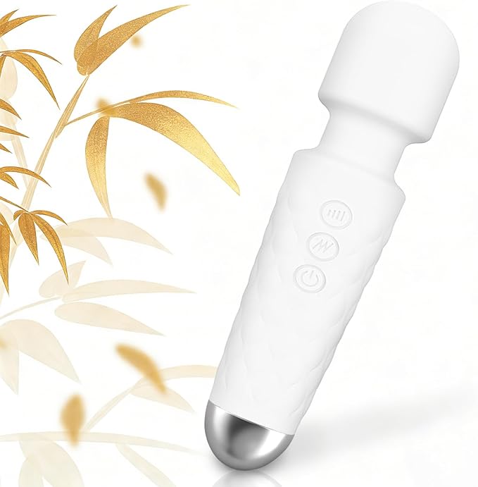 GWWJGSN Portable Massager - Handheld Cordless for Back & Neck for Travel, Home, Gym, Rechargeable(White)