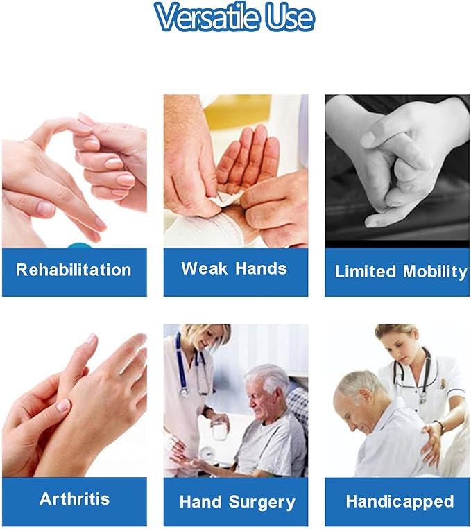 Universal Cuff, Weak Hands Assistive Gadgets, Eating Utensil Holder, Hand Assistive Devices for Elderly/Arthritis/Weak Grip Hands/Parkinsons