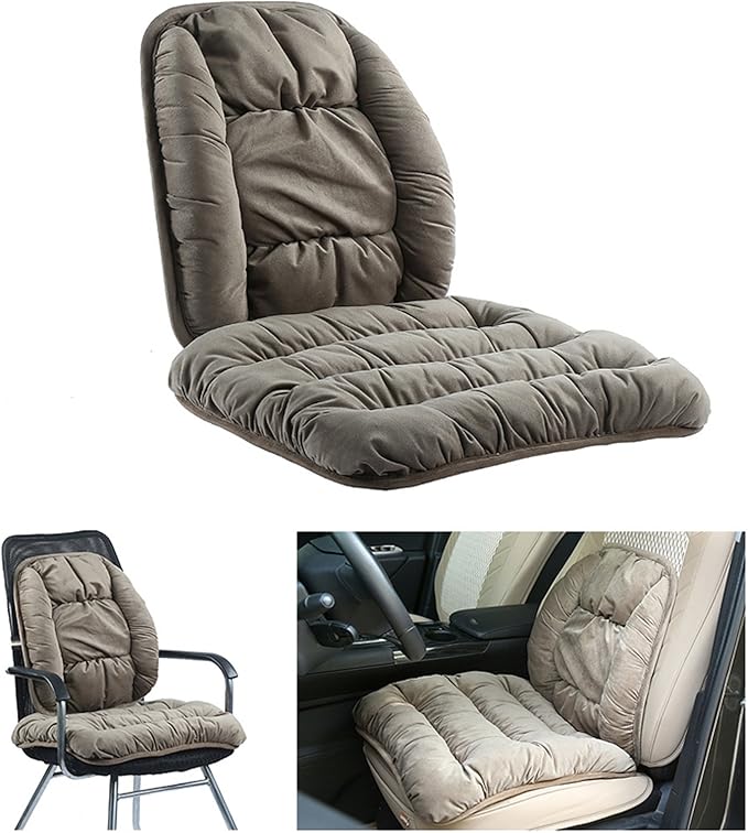 ALIBO Firm Style Chairs Recliner Lumbar Back Support Nonslip Seat Pads Cushion Low Back Pain Relief Warm Lumbar Rest Pillow