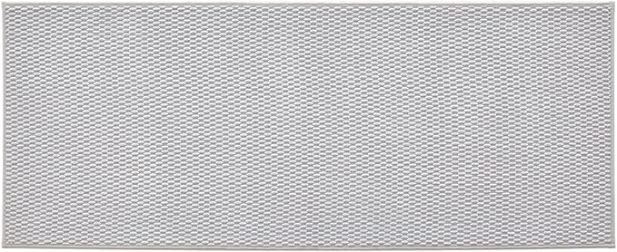 TYUU Bathroom Runner Rug, Long Bath Mat Washable Thin Quick Dry Low Pile Bathroom Runner Rugs 24 x 60 Non Slip, Light Grey 24"x60"