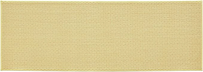 TYUU Bathroom Runner Rugs, Long Bath Mat Runner Washable Thin Quick Dry Low Pile Bathroom Runner Rugs Non Slip, Yellow 24"x70"
