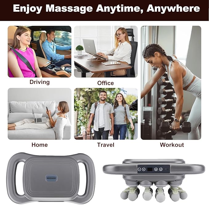 28-Head Massage Gun Set, Deep Tissue Percussion Massager with 9 Modes and 9 Adjustable Intensities, Quiet Muscle Massage Gun for Back Shoulders Legs Waists - Dark Grey