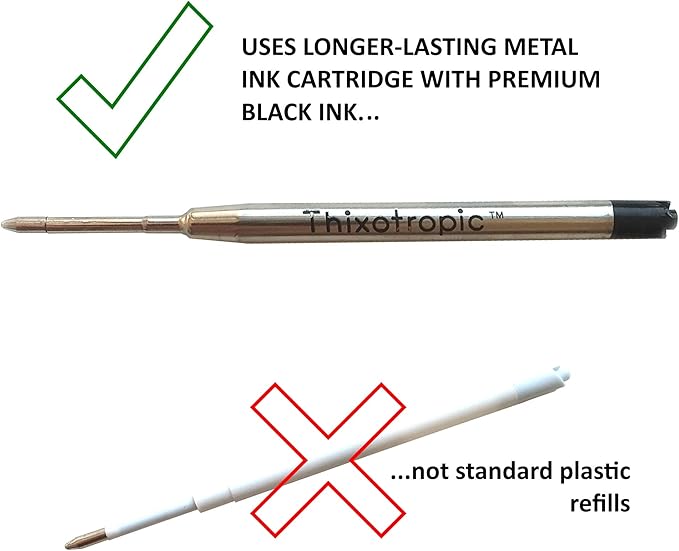 HEAVY Super Big Fat Weighted Pen for Tremors and Parkinson's (Twin Pack) Premium Ink