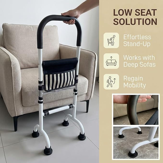 Stand Assist Aid for Elderly; Couch Stand Assist; Mobility Aids for Seniors; Toilet Assist Rails for Tight Bathroom; Knee Surgery Recovery Aids; Height Adjustable to 36''; Weight 5lbs, Bear 350lbs