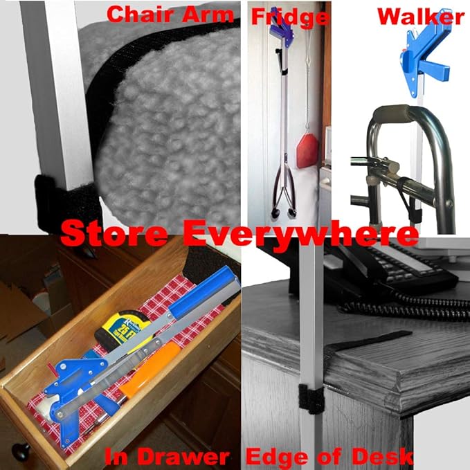 ArcMate 22" EZ Reacher Standard - Grabber Reacher with 5 lb. Pickup Capacity, 4.5" Wide Fingers, Heat Resistant Silicone Tips, and Aluminum Shaft - Grabber Tool for Elderly, Post Op, Accessibility