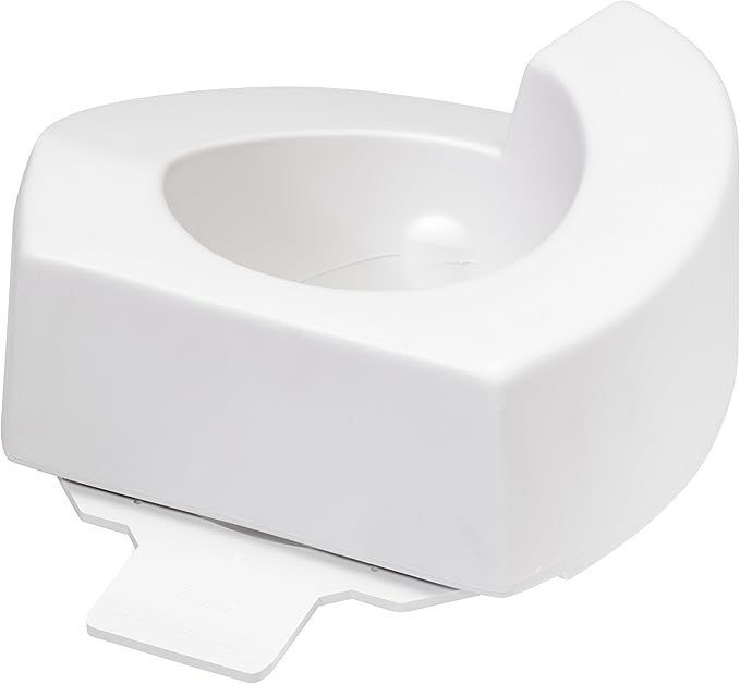Maddak SP Ableware Elevated Toilet Seat, Left Cutout