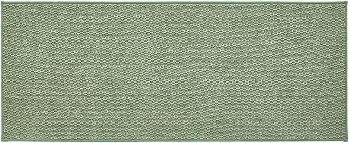 TYUU Bathroom Runner Rug, Long Bath Mat Washable Thin Quick Dry Low Pile Bathroom Runner Rugs 24 x 60 Non Slip, Sage Green 24"x60"