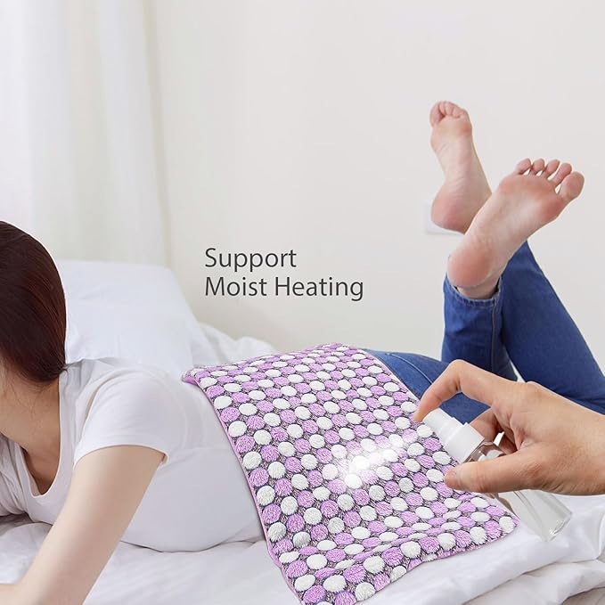 Pasonio Full Weighted Electric Heating Pad for Back Pain, Cramps, Relief - Auto Shut Off - 2.3lb Heat Pad with Moist & Dry Heat Therapy Options - Hot Heated Pad - (XL 12"x24") - PYQ0Z