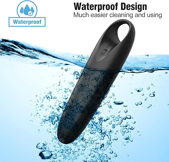 Handheld Electric Back Massager - Mini Waterproof&Rechargeable Handheld Deep Tissue Neck Black (Black)