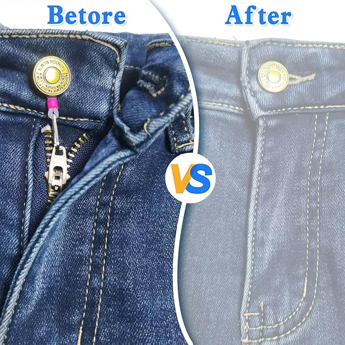 15 Pcs Zipper Holder Upper for Jeans Slipping Stopper Keep up on Pants Hooks Jeans Jean Buttons Clasps to Pants Up Stop Slipping White Clasp and Skirt Hook Silicone Puller Tool