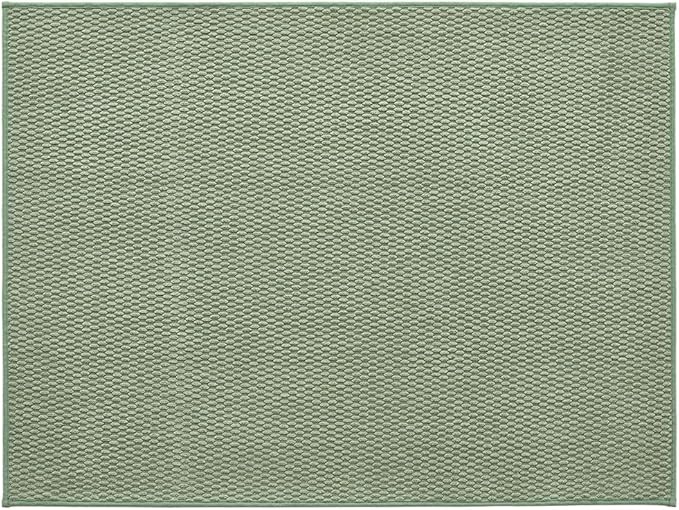 TYUU Large Bathroom Rugs Non Slip Washable Bath Rugs Super Absorbent Bathroom Rug Thin Quick Dry Low Pile Bath Mats, Sage Green 36"x48"