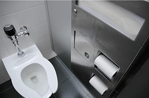 Centoco 2 inch Raised Toilet Seat for Seniors, Elongated, Open Front No Cover, Commercial, Plastic, Made in the USA, HL1500STSCC-001, White