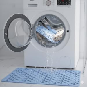 Non Sllip Shower Mat for Inside Shower Bath Mat for Shower, TPE Bathroom Mat 30x17 in (75x43 cm)