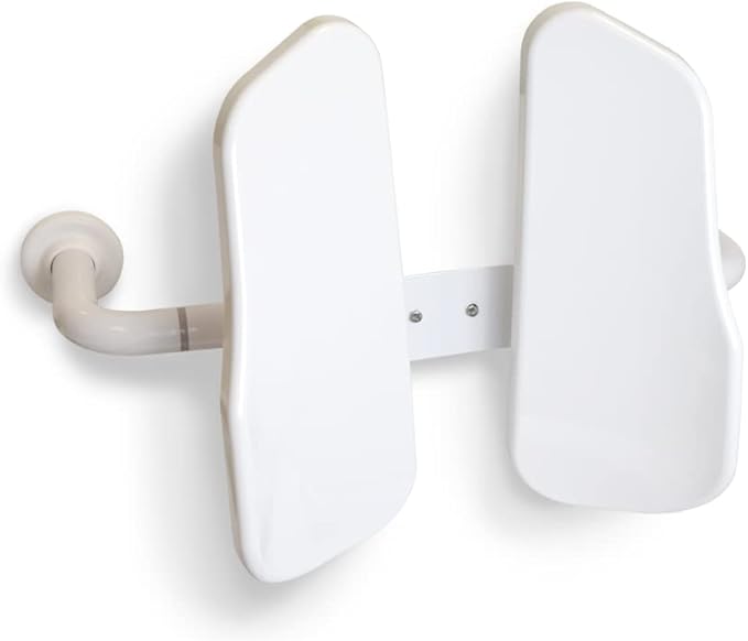 Fix Position Toilet Back Support — 2-Panel Backrest Toilet Assistance for Elderly — Lumbar Support for Bathroom — Ultra-Comfortable Bathroom Toilet Support — Accessible Handicap Toilet Aid
