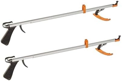 Cubii Health Reacher, Compact 15" Ergonomic Reaching Aid with Magnet, Portable 4.9 oz. Magnetic Grabber Tool & Reaching Claw, Aluminum Trash Pickup, Lightbulb Remover, & Garden Nabber, Pack of 2