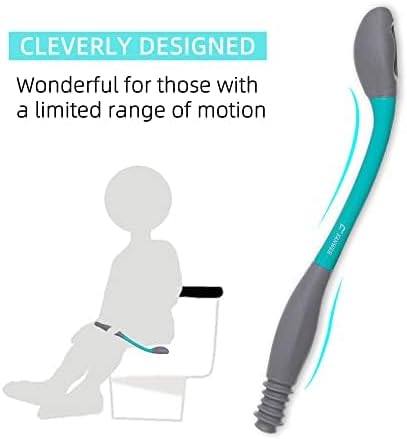 Toilet Aids for Wiping – 15.7 Long Reach Comfort Butt Wiper Tools Self-Help Toilet Butt Wipe Tool, Elderly from Back Surgery