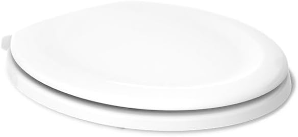 KOHLER Stonewood Quiet-Close, Round Toilet Seat Soft Close, Durable Wood, Easy Installation, Universal Fit, Home Essentials, White Finish, K-20467-0 (Pack of 2)