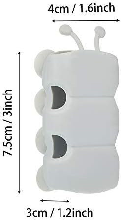 Riakrum 4 Pieces Silicone Shower Head Holder Universal Relocatable Silicone Shower Bracket Non Drilling Movable Fixed Seat Handheld Accessories