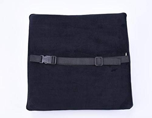 Bookishbunny Premium Memory Foam Lumbar Support Cushion Pillow (Black)