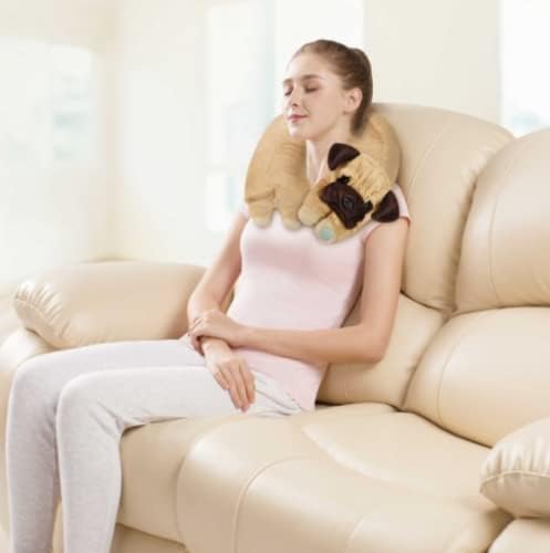 BCL Health Vibrating Massage Plush Neck Massager Dog & Custom Storage Carrier