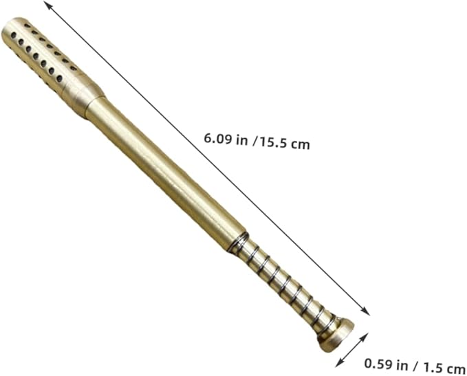 FOMIYES Handheld Moxibustion Tool for Home Use Lightweight Brass Stick Holder for Body Face and Eye Portable Heating Device for Seniors and Wellness Enthusiasts