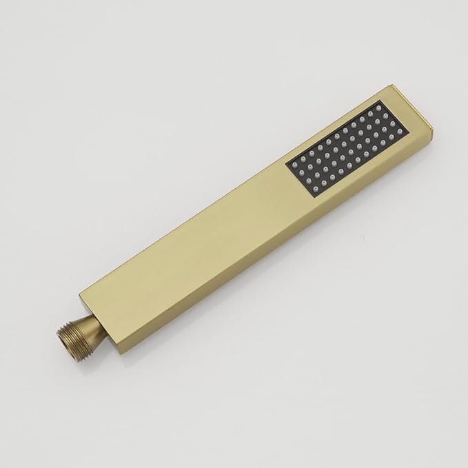 Hand Shower Wand Handheld Shower Spray High Pressure Single Function Luxury Hand Showerhead Brushed Gold