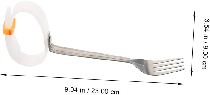 Adaptive Utensil for Seniors Tremble Fork Spoon with Non Slip Handles Portable Design for Elderly Disabled Dining Convenient Grip for Easy Eating