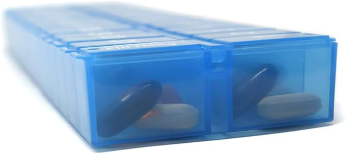 PillThing Monthly Pill Organizer 1 Time a Day, 31 Day Pill Organizer Dispenser with Extra Compartment, Large Daily Pillbox Case for Vitamins, Supplements, Fish Oil